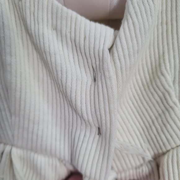 Vintage Handmade Dress Infant Doll Corduroy With Bonnet - Picture 7 of 12